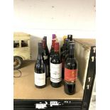 QUANTITY OF ALCOHOL MERLOT 2013, RIOJA 2003, COTES DU RHONE 2014 AND MORE