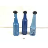 THREE SALVADOR DALI FOR ROSSO ANTIC BLUE BOTTLES