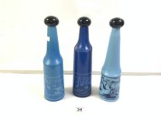 THREE SALVADOR DALI FOR ROSSO ANTIC BLUE BOTTLES