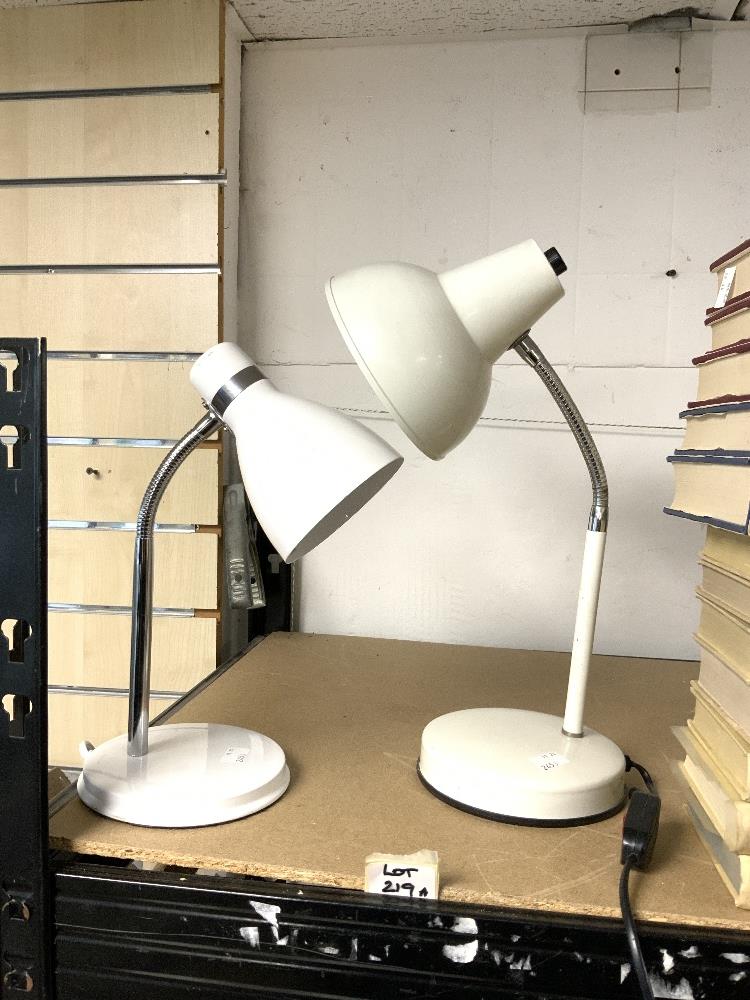 TWO VINTAGE RETRO ANGLEPOISE 70S STYLE DESK LAMPS