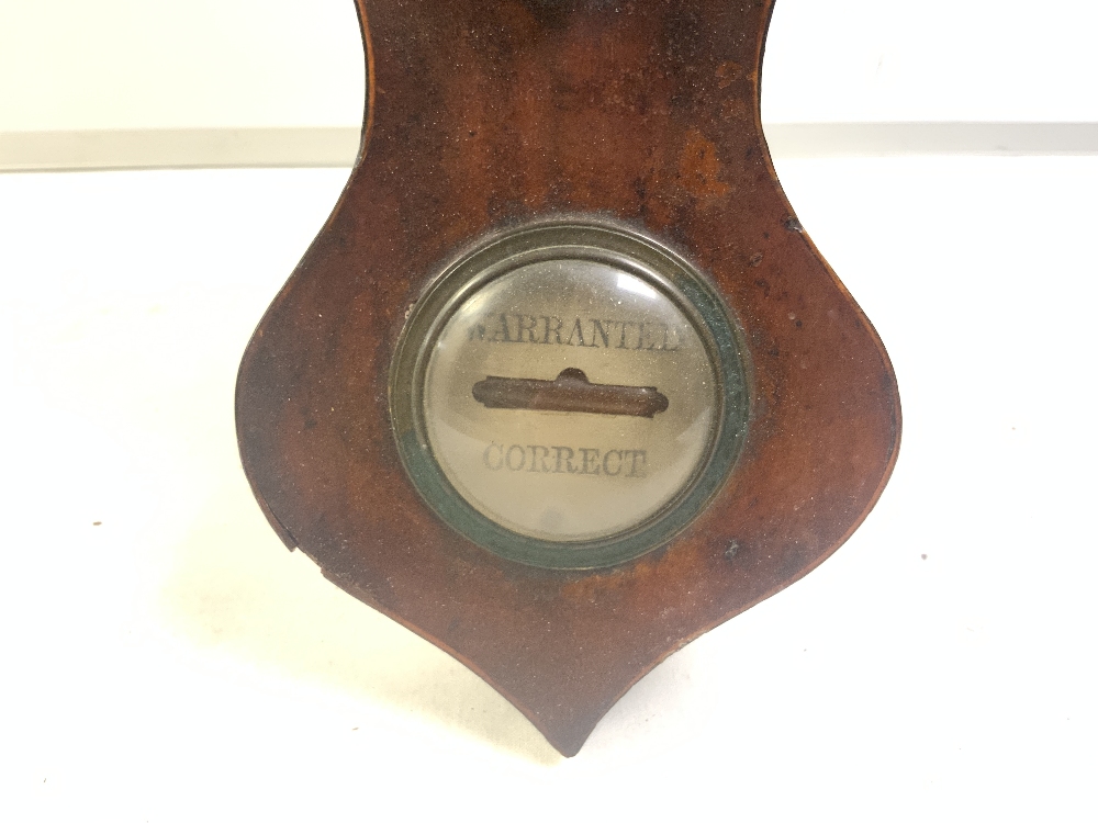 A VICTORIAN MAHOGANY BANJO BAROMETER BY BARHAM OF SEVENOAKS - Image 4 of 8