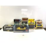 QUANTITY BOXED TOYS - DINKY FERRARI, JAGUAR SUN STAR, ETC