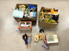 LARGE QUANTITY OF EARLY TOYS INCLUDES DOLLS