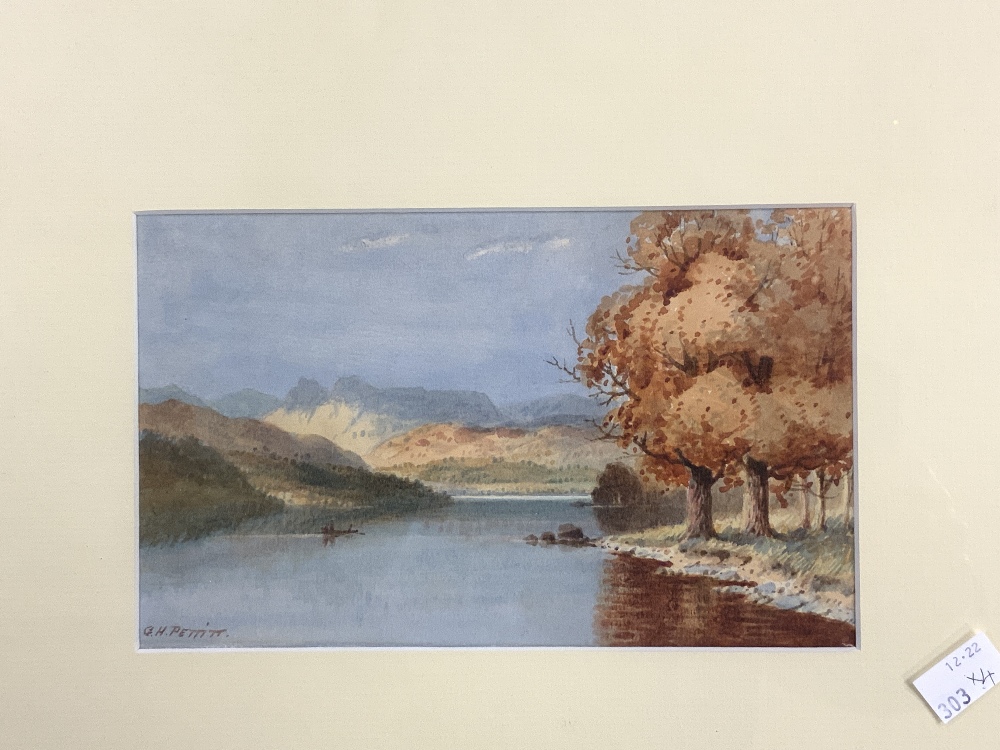 G H PETTITT FOUR WATERCOLOUR DRAWING LANDSCAPES SIGNED LARGEST 23 X 33 - Image 5 of 8