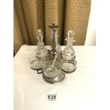 SILVER PLATED VINTAGE CONDIMENT SET