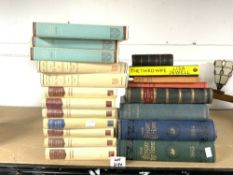 QUANTITY OF BOOKS FROM THE VICTORIAN ERA AND 20TH CENTURY INCLUDES CHURCHILL AND SIR JOHN CLAPHAM