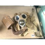 MILITARY GAS MASK DATED 1938 COMPLETE