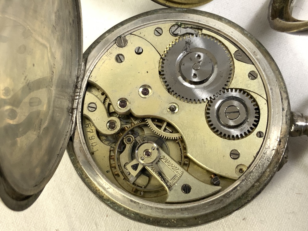 TWO VICTORIAN HALLMARKED SILVER POCKET WATCHES (ONE CRACKED GLASS) - Image 7 of 8