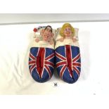 CHARLES AND DIANA SPITTING IMAGE SLIPPERS