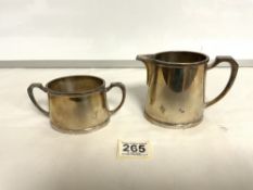 TWO PIECES OF MILITARY SILVER PLATED TEA SERICE BY MAPPIN AND WEBB