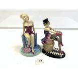 KEVIN FRANCIS LTD EDITION FIGURE OF MARILYN MONROE 101/500 AND ANOTHER MARLENE DIETRICH 589/750