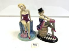 KEVIN FRANCIS LTD EDITION FIGURE OF MARILYN MONROE 101/500 AND ANOTHER MARLENE DIETRICH 589/750