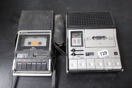 2 Vintage Cassette Tape recorders