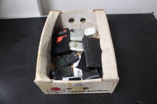 Box of Vintage Digital Cameras etc