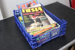 Crate of Fiesta Adult Magazines