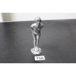 Art Deco car/desk mascot naked lady swimmer