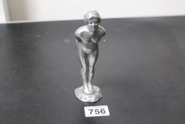 Art Deco car/desk mascot naked lady swimmer