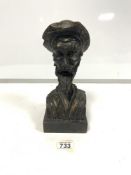 SOFT WOODEN MAN CARVED WITH HAT AND BEARD