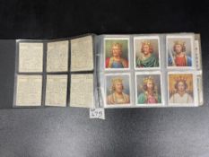 ALBUM OF 67 SLEEVES, SETS OF JOHN PLAYER CARDS, KINGS AND QUEENS OF ENGLAND, REGIMENTAL UNIFORMS