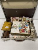 QUANTITY OF LOOSE, CIGARETTE CARDS, TEA CARDS AND MORE