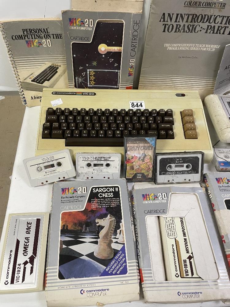 COMMODORE VIC 20 WITH GAMES AND ACCESSORIES - Image 2 of 4