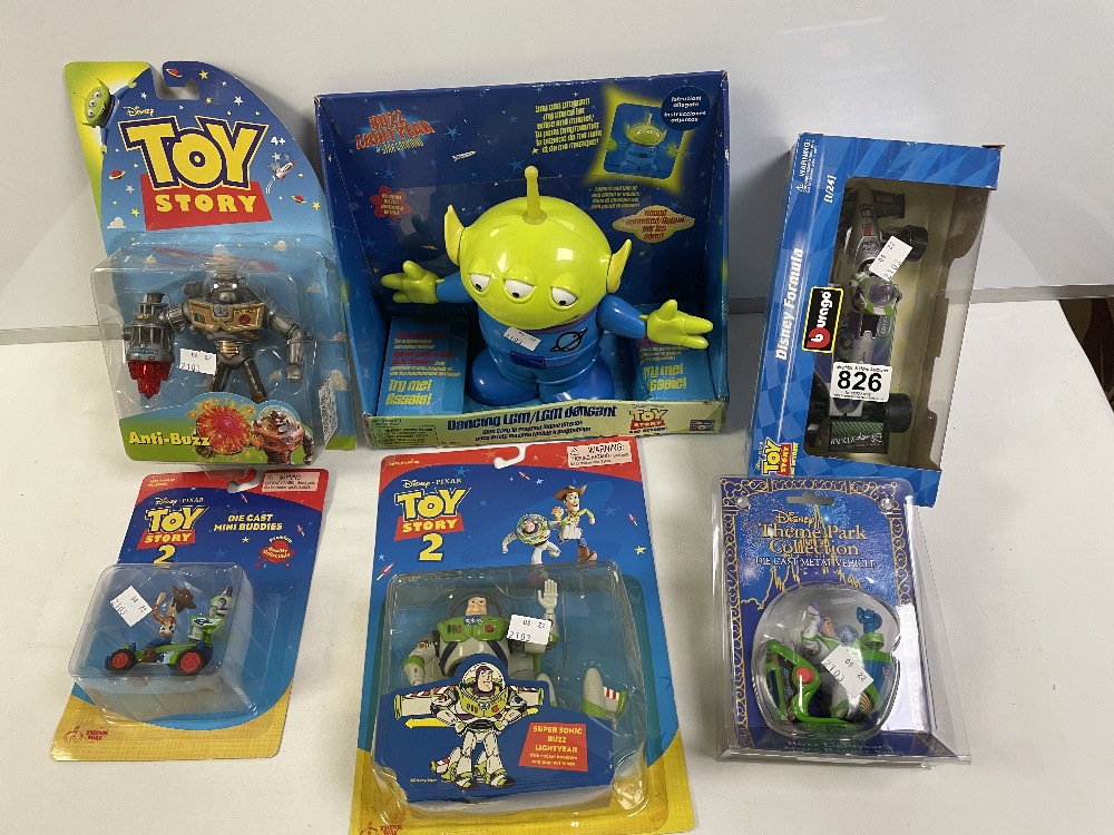 TOY STORY AND BUZZ LIGHTYEAR BURAGO AND MORE, ALL IN ORIGINAL PACKAGING