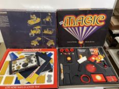 BOXED MECCANO NO 5 WITH GEAR SET WITH A BOXED MAGIC 3