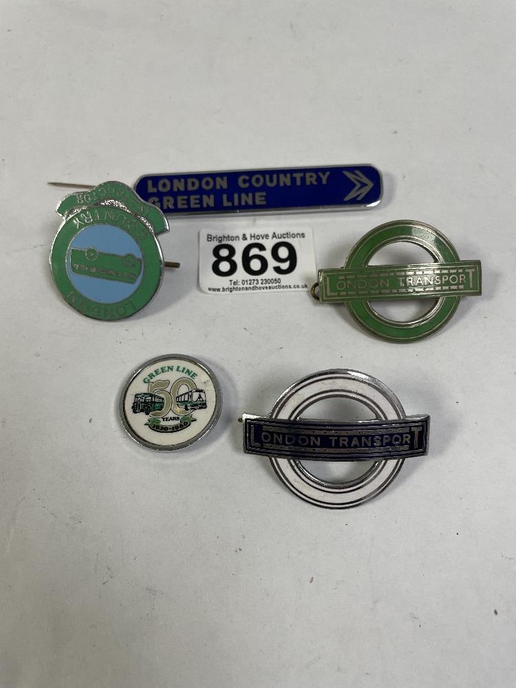 LONDON TRANSPORT BUS BADGES