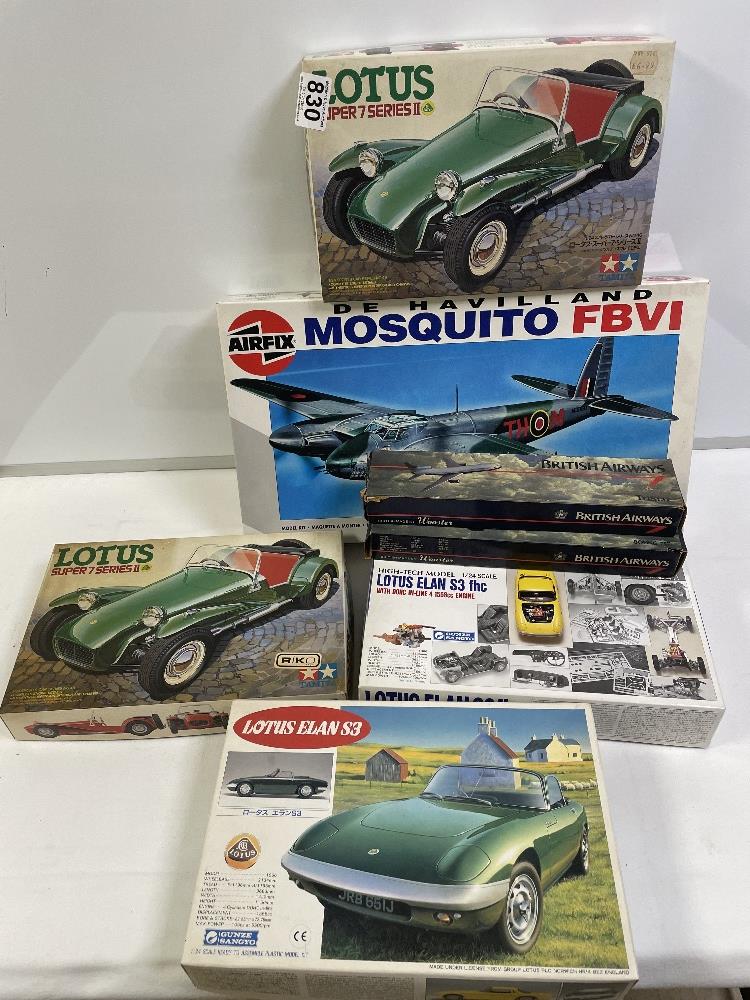 BOXED MODELS, AIRFIX, WOOSTER, TAMIYA, AND MORE