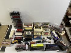 MIXED BOXED TOY VEHICLES, ATLAS EDITIONS, AND MORE LLEDO, CORGI, AND MORE