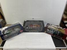 THREE BOXED DIE-CAST VEHICLES, SUN STAR, ANSON, AND YATMING, ALL 1:18 SCALE