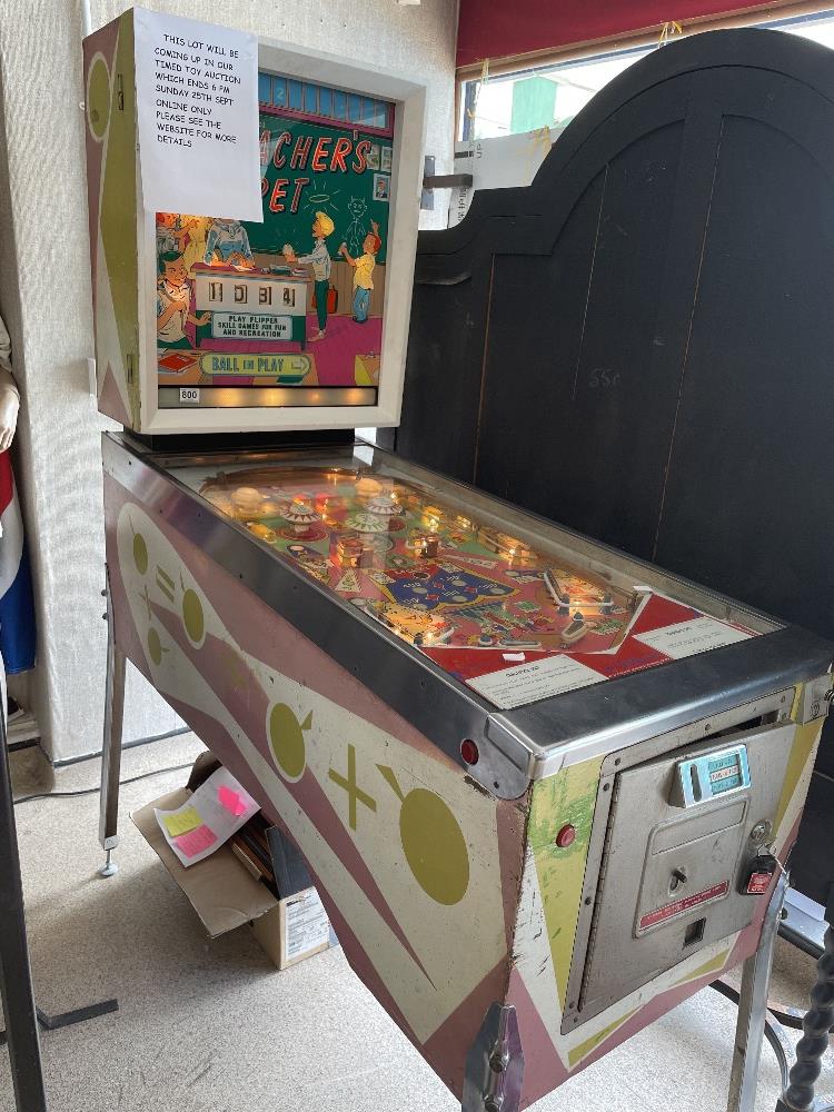 1960'S TEACHERS PET BY WILLIAMS PINBALL MACHINE, WORKING ORDER (VIDEO AVAILABLE) - Image 6 of 6