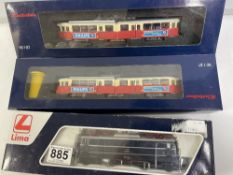 THREE BOXED HORNBY LIMA TRAINS/TRAMS