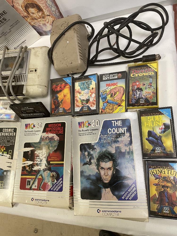 COMMODORE VIC 20 WITH GAMES AND ACCESSORIES - Image 4 of 4