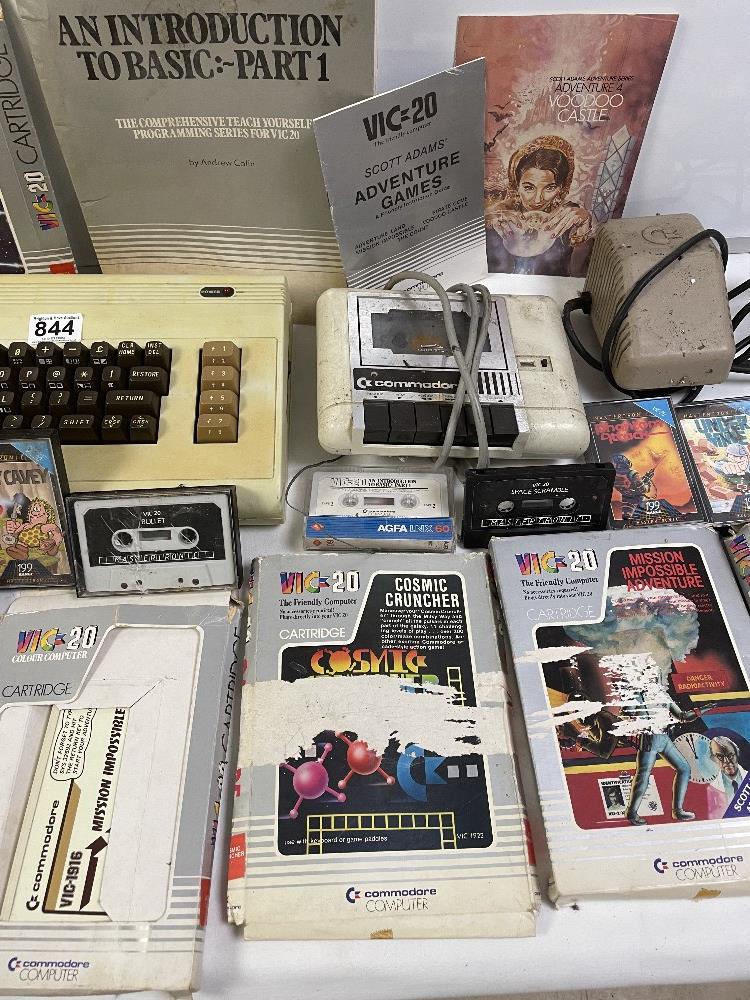 COMMODORE VIC 20 WITH GAMES AND ACCESSORIES - Image 3 of 4