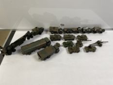 QUANTITY OF DINKY MILITARY DIE-CAST VEHICLES