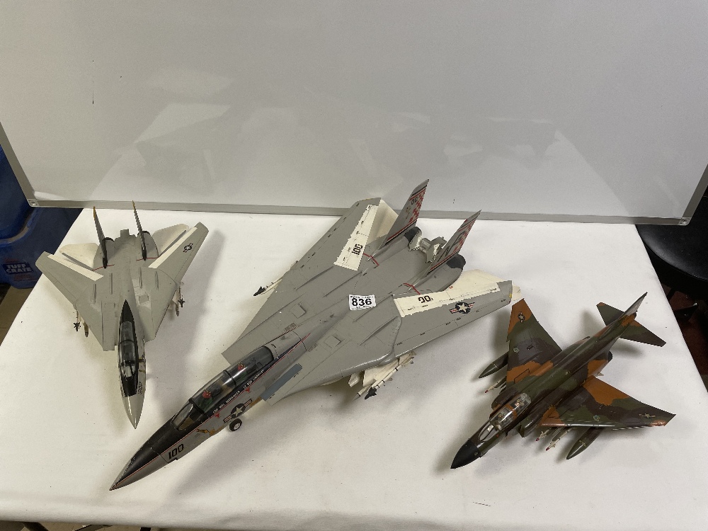THREE LARGE AMERICAN JET FIGHTERS, THE LARGEST, 60CMS