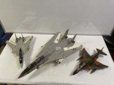 THREE LARGE AMERICAN JET FIGHTERS, THE LARGEST, 60CMS