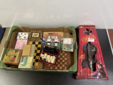 MIX VINTAGE GAMES, CHESS, DRAUGHTS, PLAYING CARDS