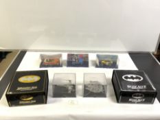 MIXED TOYS DC BOXED BATMAN DIE-CAST VEHICLES WITH STARS MODELS AND MORE