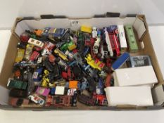 MIXED PLAY WORN DIE-CAST VEHICLES, MATCHBOX, CORGI, AND MORE