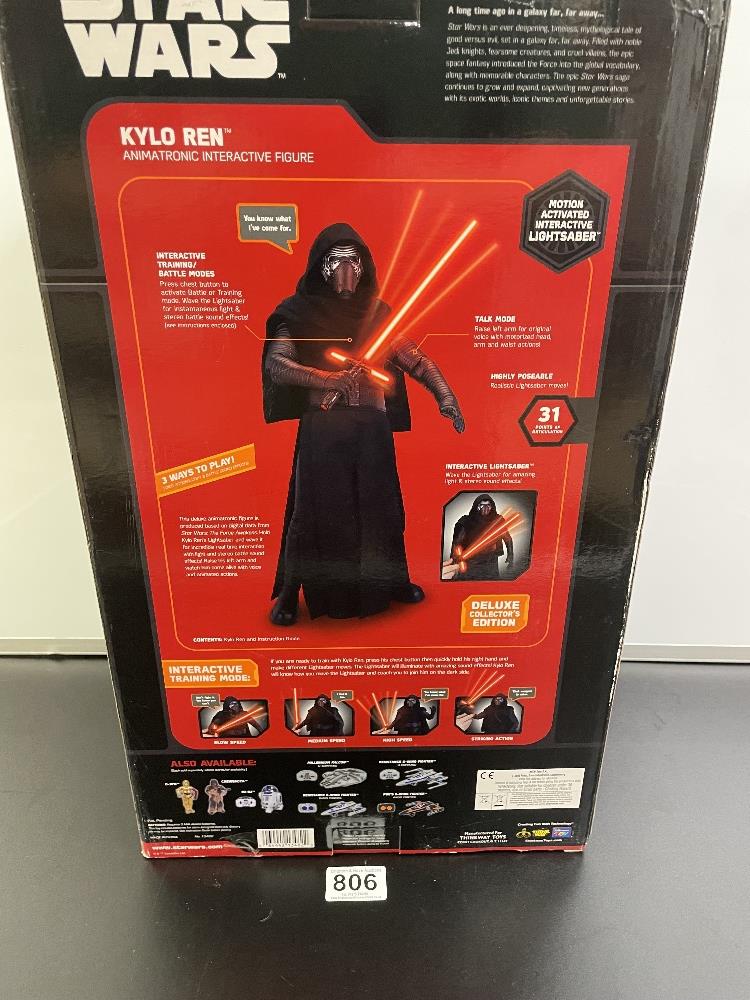 BOXED KYLO REN ANIMATRONIC INTERACTIVE FIGURE, 50CMS STAR WARS THE FORCE AWAKENS - Image 3 of 3