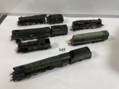 MODEL 00 GAUGE TRAINS AND TENDERS BY HORNBY, INCLUDES DUTCHESS OF MONTROSE, PLYMOUTH AND MORE