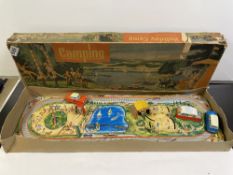 VINTAGE TIN-PLATE WESTERN GERMAN HOLIDAY CAMP BOXED