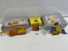 DINKY SUPER TOYS 401, 972, AND 964 ALL ORIGINAL BOXES