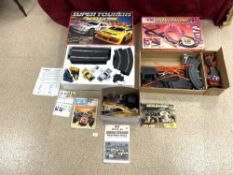 QUANTITY OF SCALEXTRIC AND PARTS WITH A AFX FIREBALL CHALLENGE (BOXED)