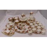 Royal Albert Old Country Roses dinner and teaset to include plates, bowls, meat platters, cups,