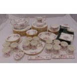 Hammersley fine bone china dinner and tea service to include plates, bowls, cups, saucers, teapot,