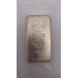 Union Bank of Switzerland 500g fine silver bar
