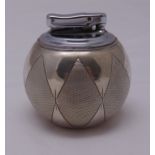 A hallmarked silver Witchball table lighter by Commyns, London 1968, approx weight of weighable